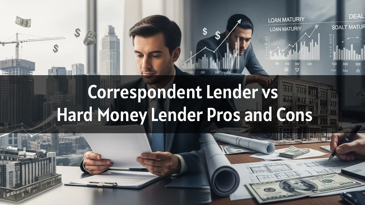 correspondent lender vs hard money lender pros and cons
