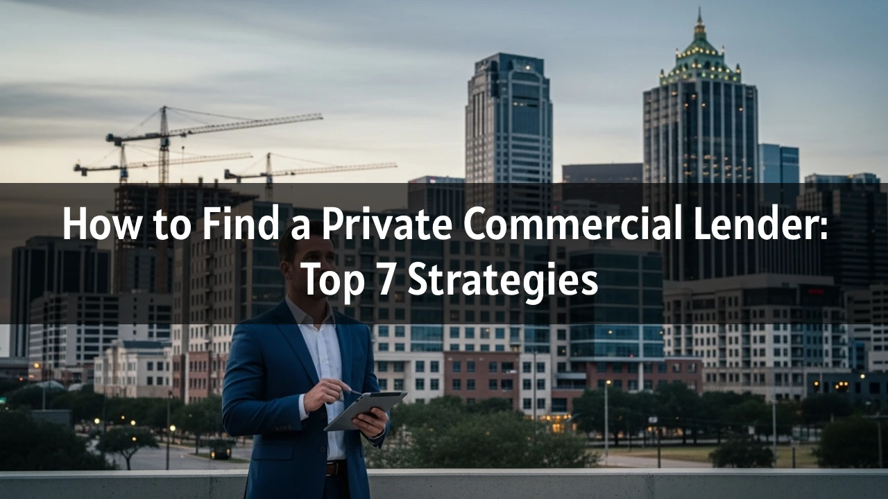 how to find a private commercial table lender
