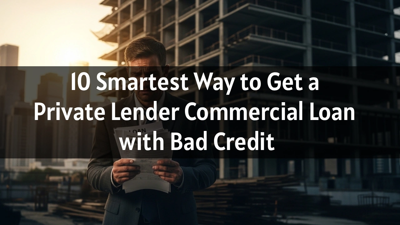private lender commercial loan with bad credit
