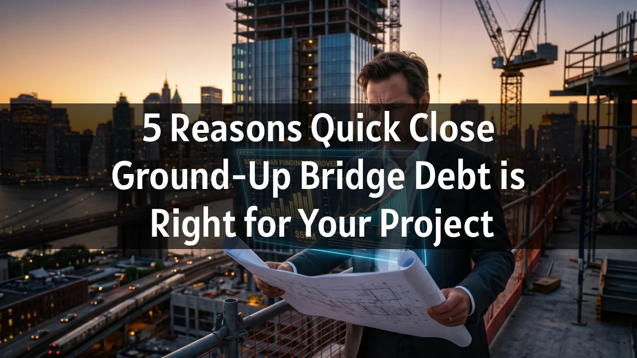 quick close ground-up bridge debt